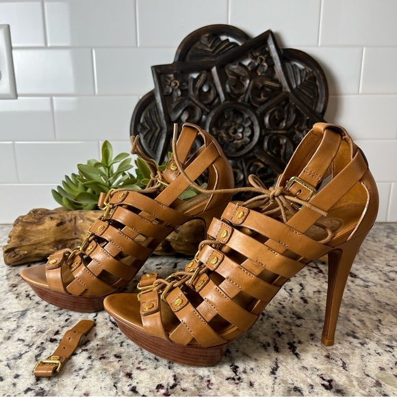 Tory Burch Shoes - Tory Burch Gladiator Platform Heels